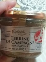 Terrine de campagne aux raisin