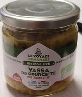 Yassa de courgette pois chiches et riz