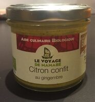 Citron confit aux gingembre