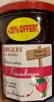 Confiture framboise vergers des alpilles