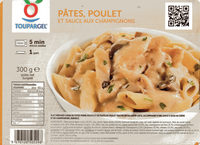 Pâtes, Poulet et Sauce aux Champignons