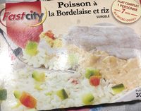 Poisson a la bordelaise et riz surgelé