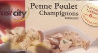 Penne poulet champignon
