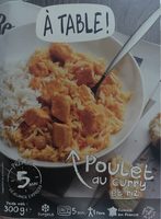 Poulet au Curry et Riz Cuisiné au Lait de Coco
