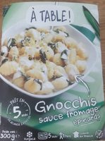 Gnocchis sauce Fromage épinards