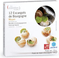 12 Escargots de Bourgogne Moyen - surgelés 70 g