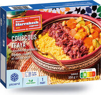 Couscous tfaya légumes et semoule