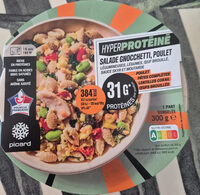 Salade gnocchetti poulet, légumineuses, légumes