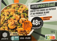 Crevettes sauce au paprika et au fromage blanc