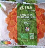 Carottes en rondelles surgelées bio