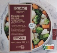 Mélange de légumes - Brocolis, choux-fleurs, jeunes carottes