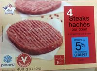 4 steaks hachés pur boeuf