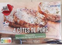 Côtes de porc désossées marinées