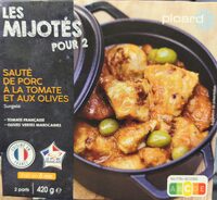 Sauté de porc à la tomate et aux olives