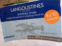 Langoustines Entières Crues, Pays-bas, Boîte De 500 Grammes