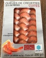 Queues De Crevettes Cuites
