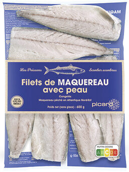 Filets de maquereau avec peau