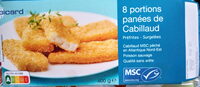 8 portions panées de cabillaud