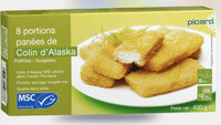 8 portions panées de Colin d'Alaska