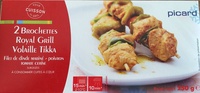 2 brochettes royal grill volaille tikka