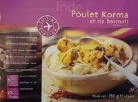 Poulet Korma et riz basmati