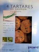 4 tartares de saumon à la ciboulette