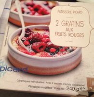 2 gratins aux frutis rouges surgelés