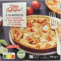 2 Clafoutis aux tomates et aux fromages de chèvre et de brebis