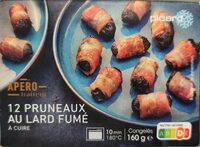 12 pruneaux au lard fumé