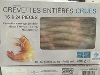 Crevettes "Gambas" entières crues