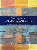 Morceaux de Calmar géant cuits