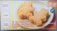 Oursons de Purée de Pomme de Terre, Carotte Cuisinée