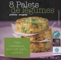 8 Palets de légumes préfrits - surgelés