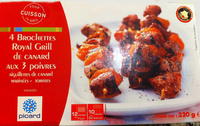 4 brochettes Royal Grill de canard aux 3 poivres