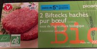 2 Biftecks Hachés Pur Bœuf 5% Bio