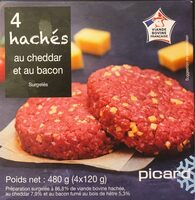 4 Hachés au cheddar et au bacon