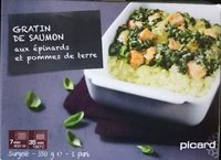 Gratin de saumon aux épinards et pommes de terre