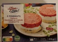 Fondants tomate, fromage de chèvre et courgette