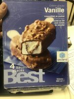 Crème glacée vanille sauce croquantine au pralinée