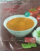 Velouté tomate mozzarella basilic