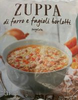 Soupe d'épeautre et haricots borlotti
