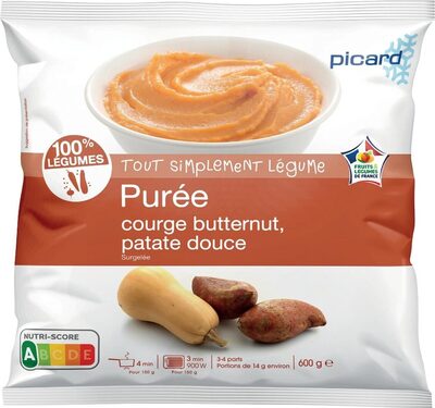 Purée de courge butternut, patate douce