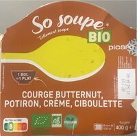 So Soupe bio - Courge butternut, potiron, crème, ciboulette