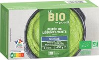 Purée de légumes verts bio