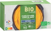 Purée potiron, carotte, maïs bio