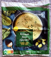 Velouté fève épinards