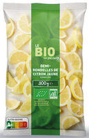 Demi-rondelles de citron jaune