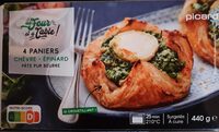 4 paniers chèvre épinard