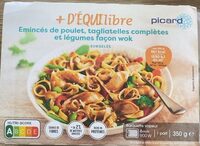 Émincés de poulet, tagliatelles complètes et légumes façon wok