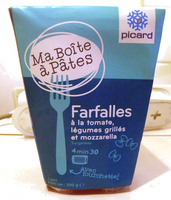 Farfalles à la tomate, légumes grillés et mozzarella, Surgelées